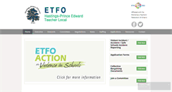 Desktop Screenshot of etfohp.on.ca